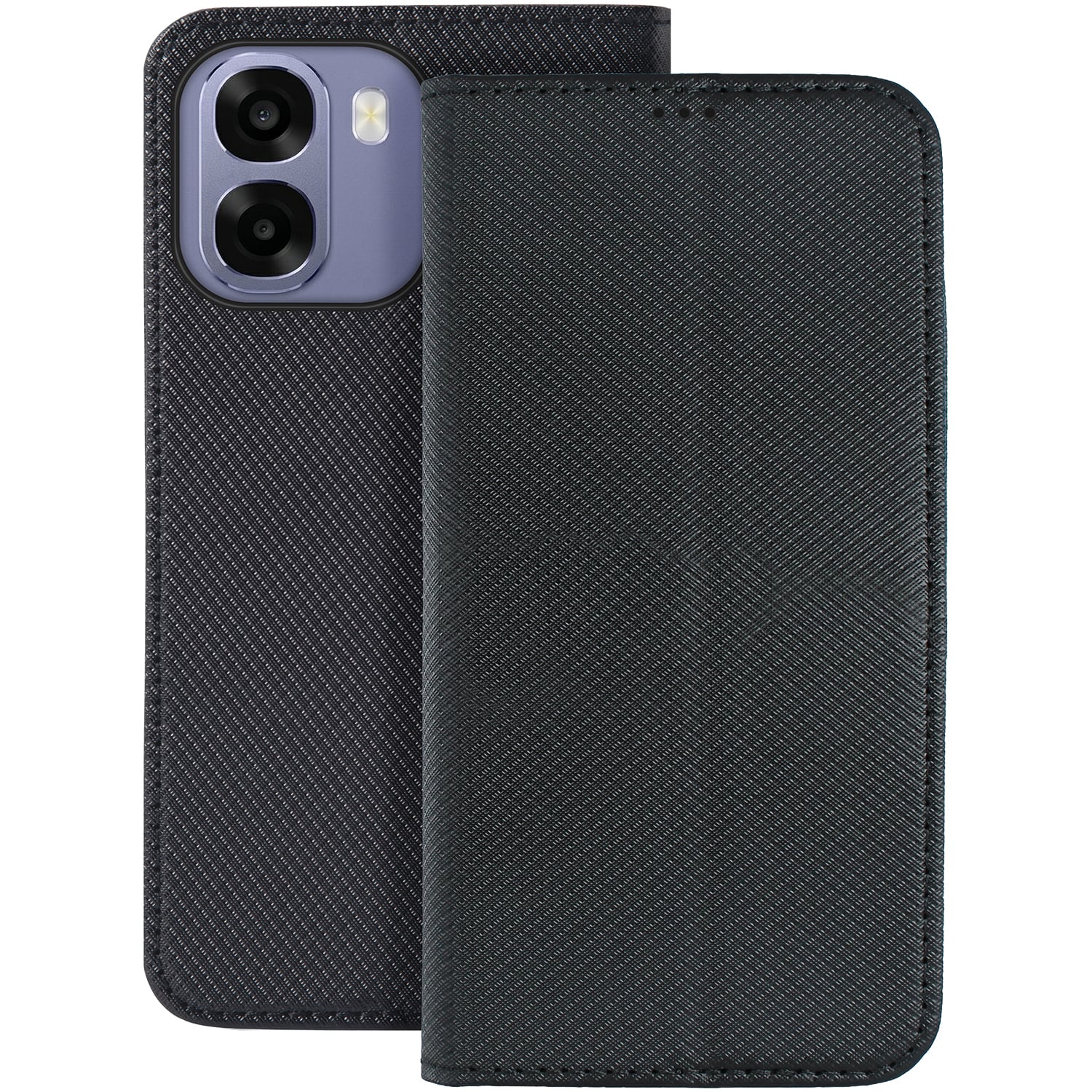 Smart Magnet Book Σιλικόνης Μαύρο (Oppo A6 4g / A6 5g / A6x 4g / A6x 5g / A6s 4g / A6s 5g)