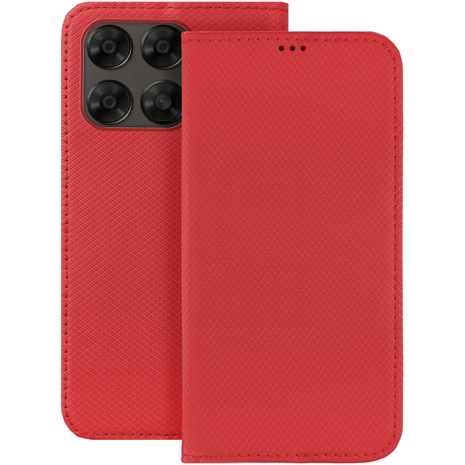 Smart Magnet Book Σιλικόνης Κόκκινο (Motorola Moto G67 5g / G77 5g)