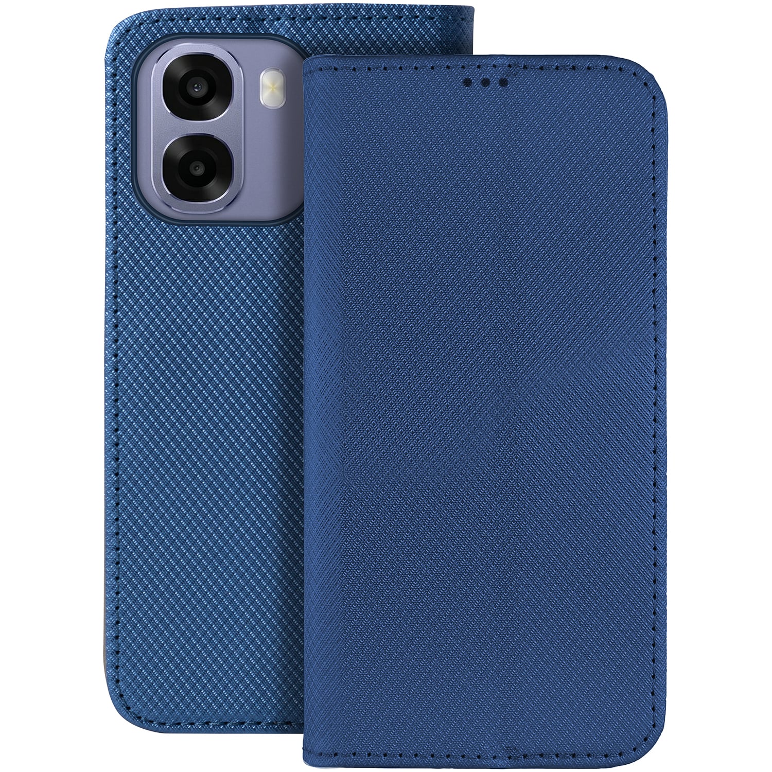 Smart Magnet Book Σιλικόνης Navy Μπλε (Oppo A6 4g / A6 5g / A6x 4g / A6x 5g / A6s 4g / A6s 5g)