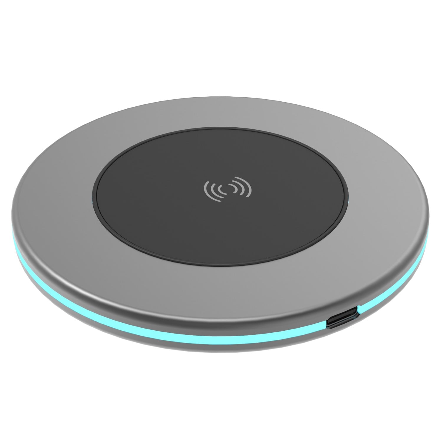 Setty Ασύρματος Φορτιστής (Qi Pad) 15W Ασημί (QRLI-15-LD-07)