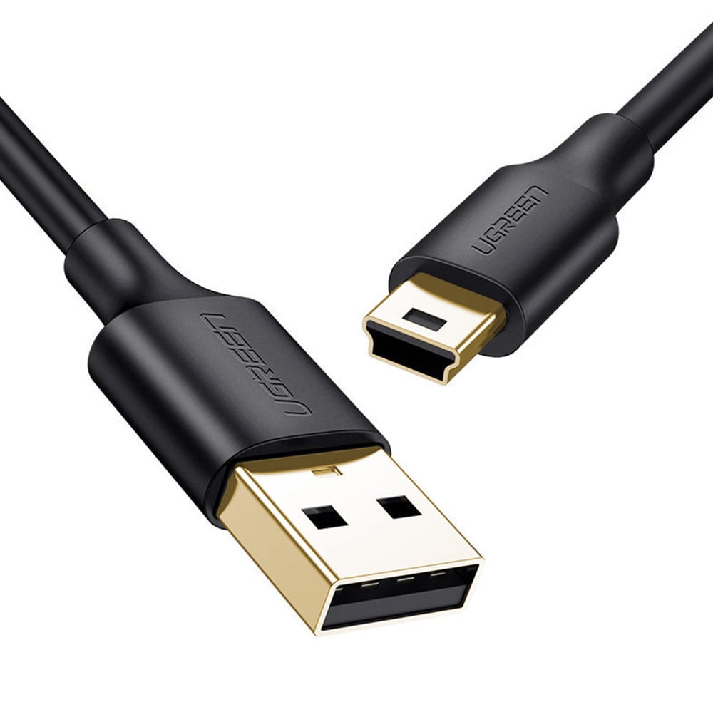 Ugreen USB 2.0 Cable USB-A male - mini USB-B male Μαύρο 3m 10386