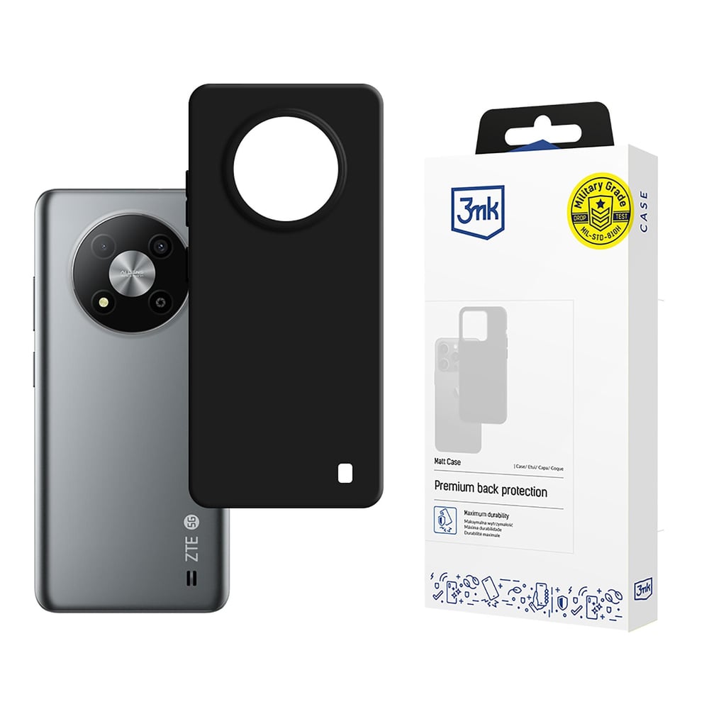 3MK Matt Back Cover Σιλικόνης Μαύρο (Galaxy A73)