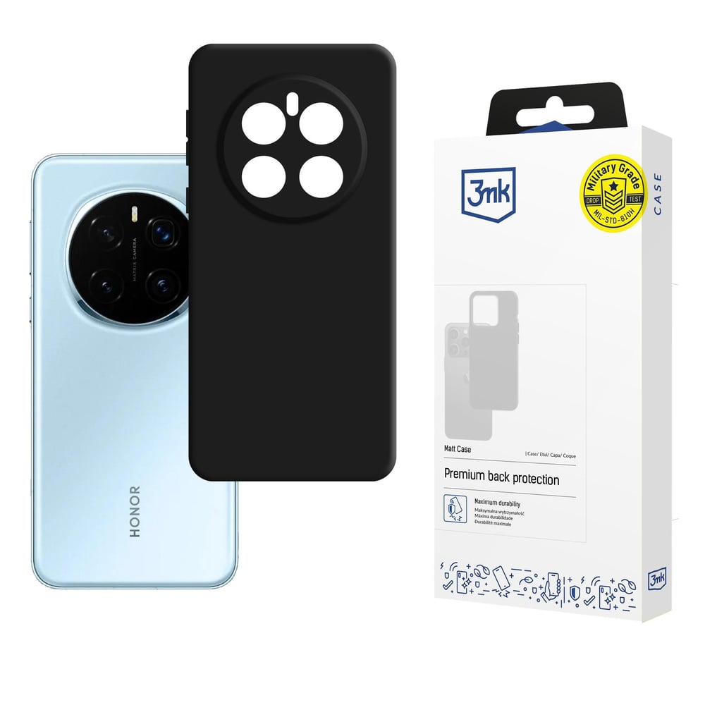3MK Matt Back Cover Σιλικόνης Μαύρο (Honor Magic 7, 3mk)