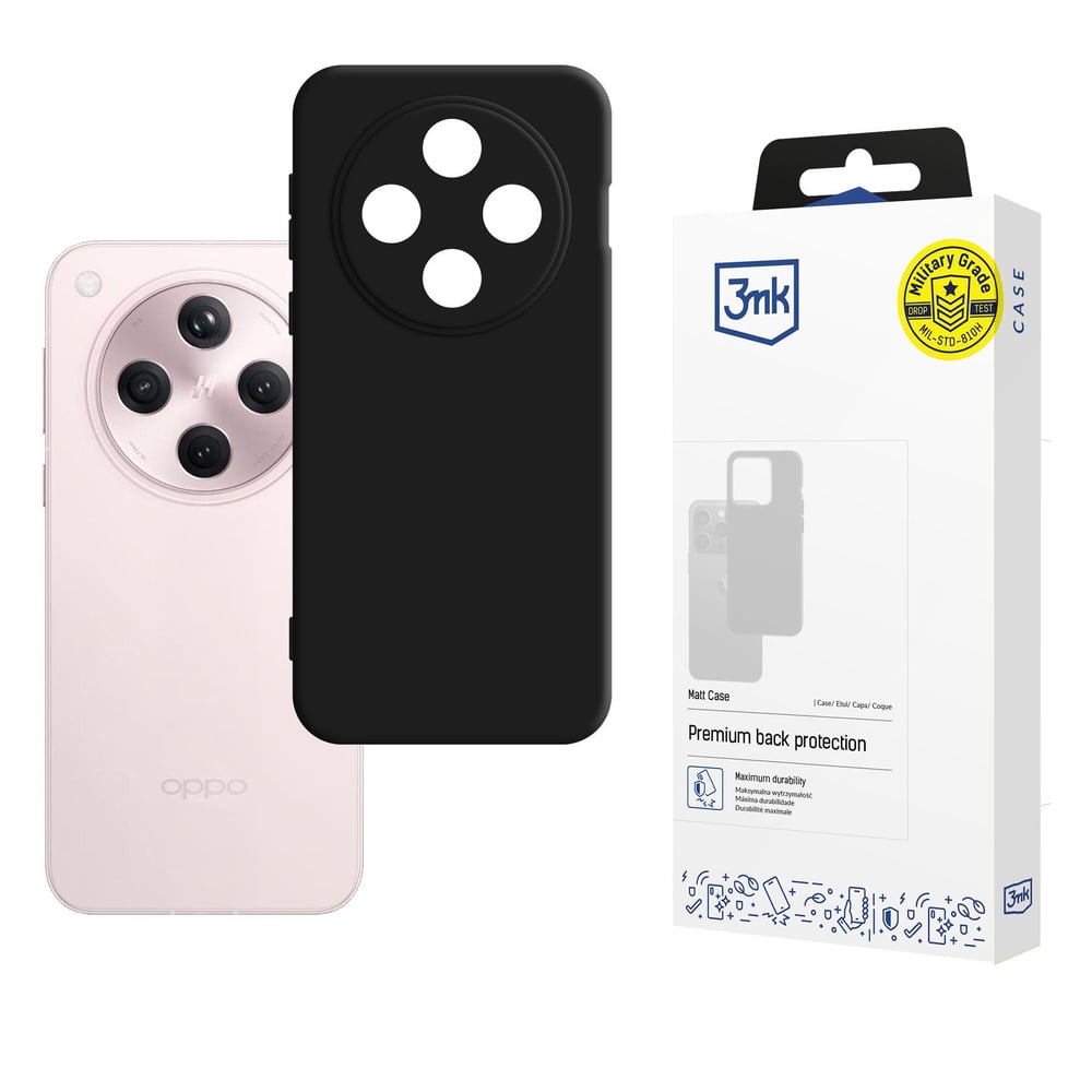 3MK Matt Back Cover Σιλικόνης Μαύρο (Honor X8)