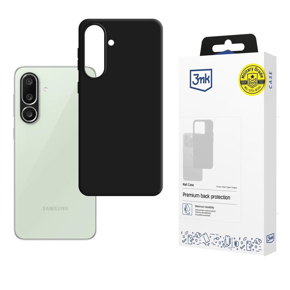 3MK Matt Back Cover Σιλικόνης Μαύρο (Samsung Galaxy M56 - 3mk)