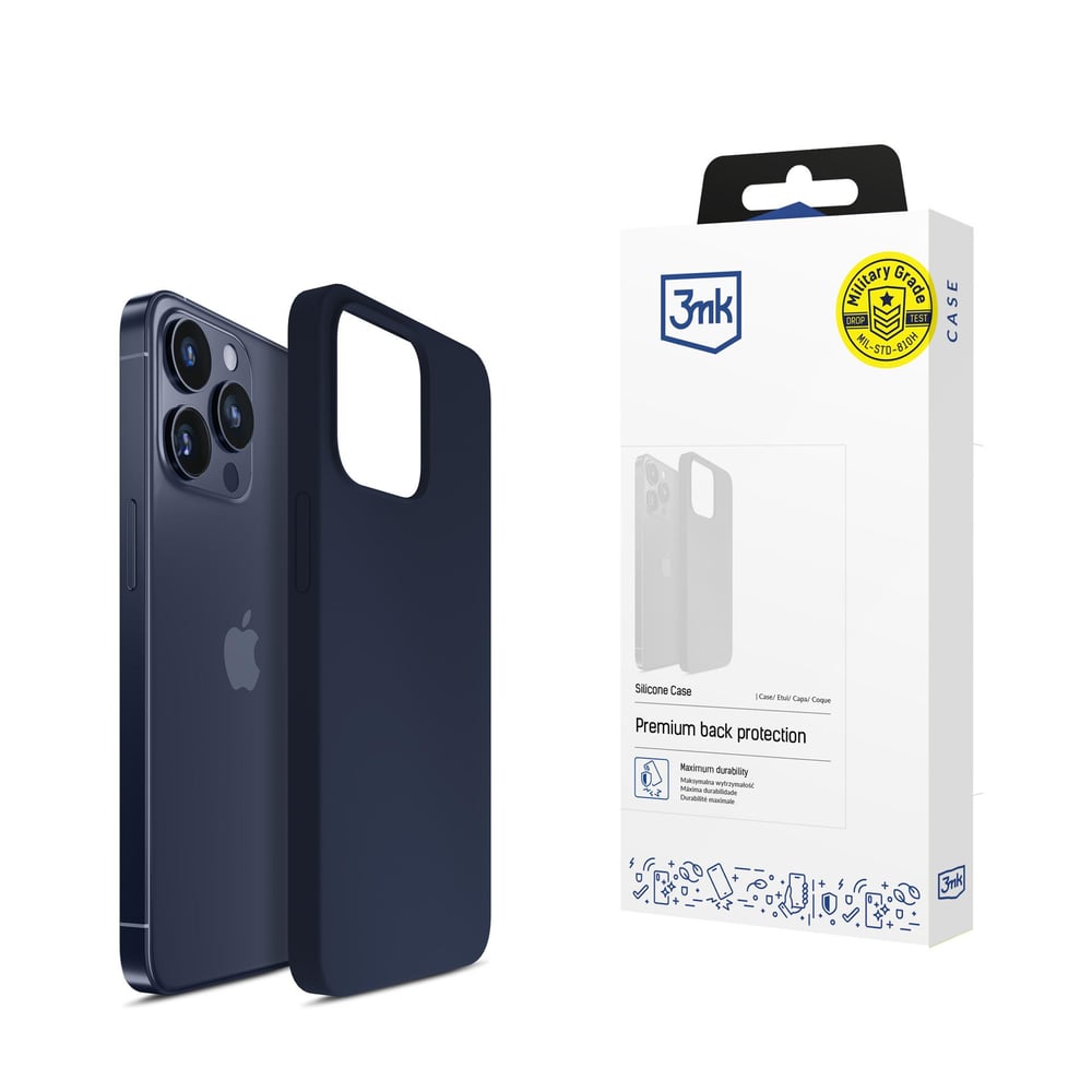 3MK Back Cover Σιλικόνης Navy Μπλε (iPhone 16 Pro Max)