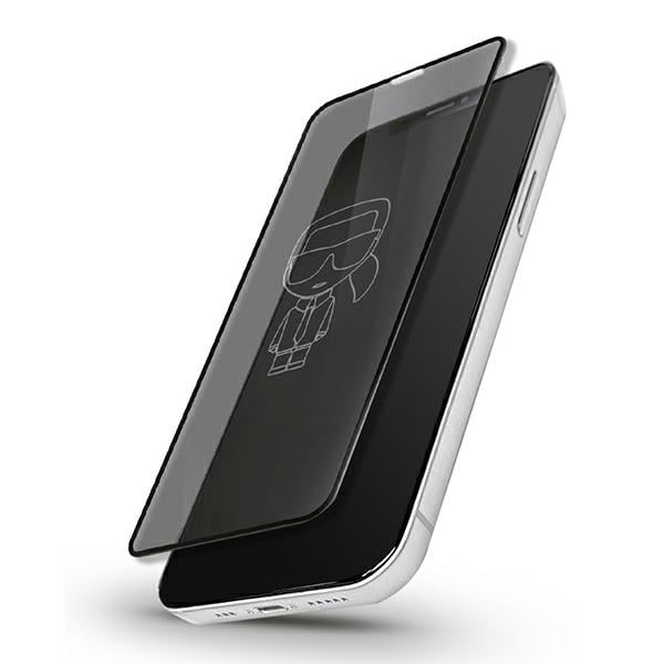 Karl Lagerfeld Silhouette Magic Logo Full Face Tempered Glass (iPhone 12 Pro Max)