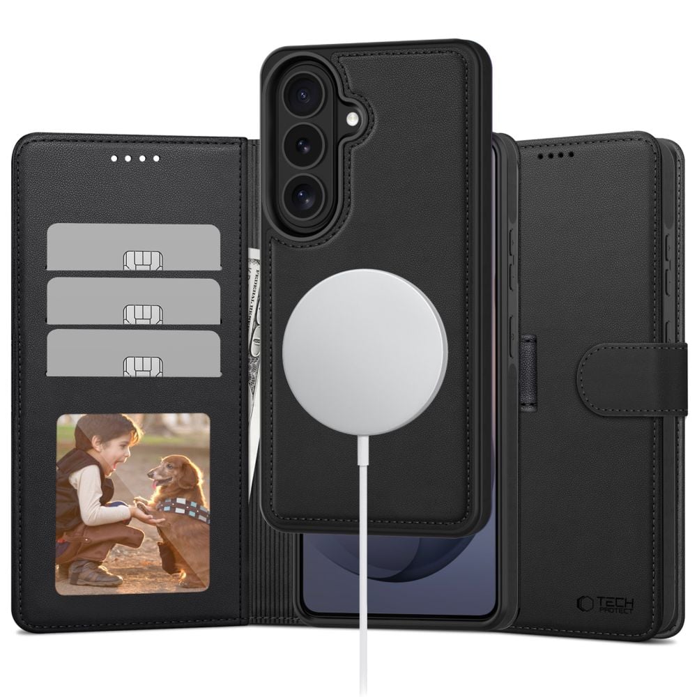 Tech-Protect Matte Wallet Σιλικόνης Μαύρο (Galaxy S26)