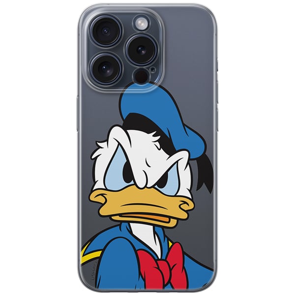 Disney Case Apple Iphone 15 Pro Donald Partial Print Angry Transparent 5905795425876