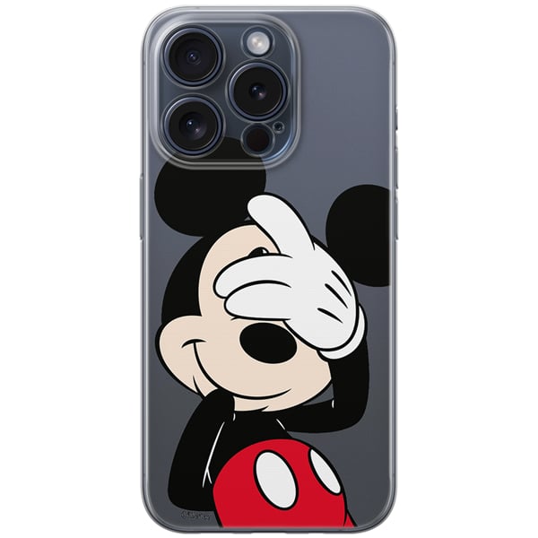 Case Apple Iphone 15 Pro Mickey 003 Disney Partial Print Transparent