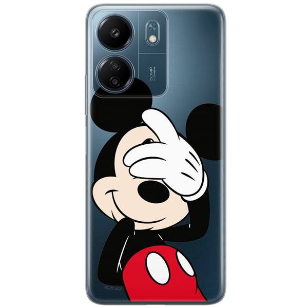 Disney Case Redmi 13c Mickey Partial Print Hiding Transparent 5905795977894