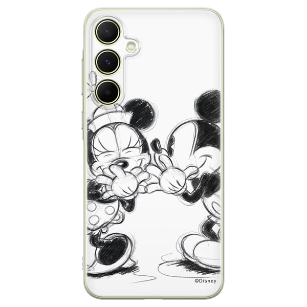 Disney Mickey Minnie Back Cover Σιλικόνης Λευκό (Galaxy A55)