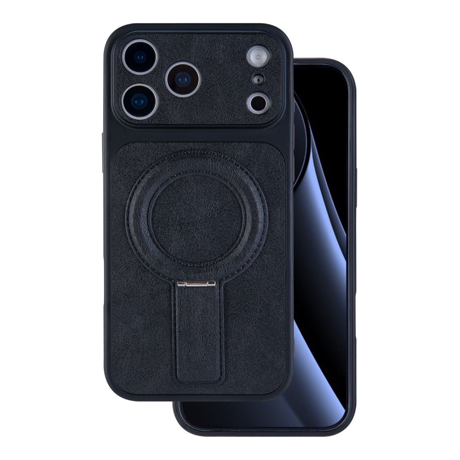 TelForceOne Mag Back Cover Δερματίνης Μαύρο (iPhone 17 Pro Max)