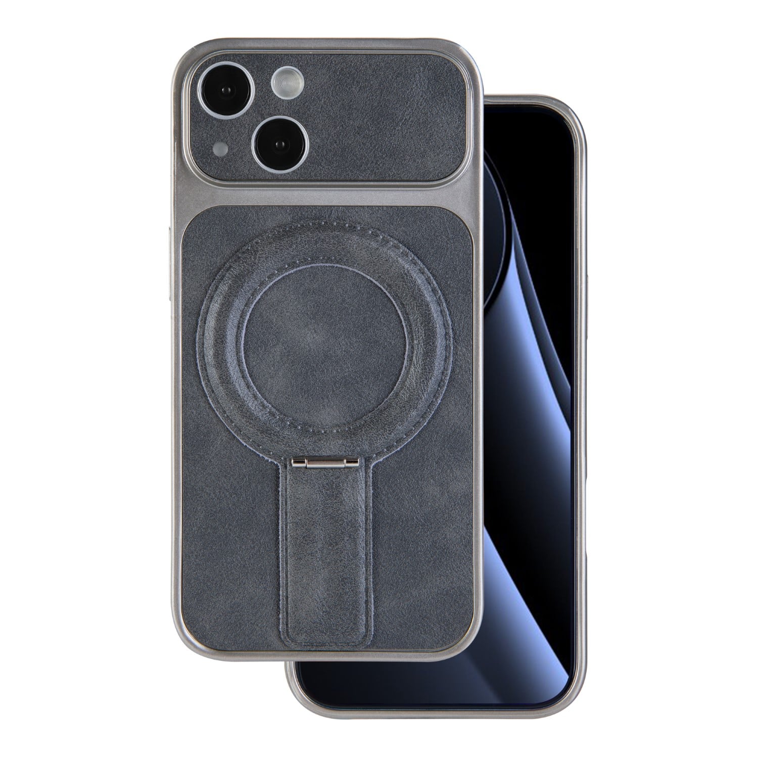 TelForceOne Mag Back Cover Δερματίνης Γκρι (iPhone 13)