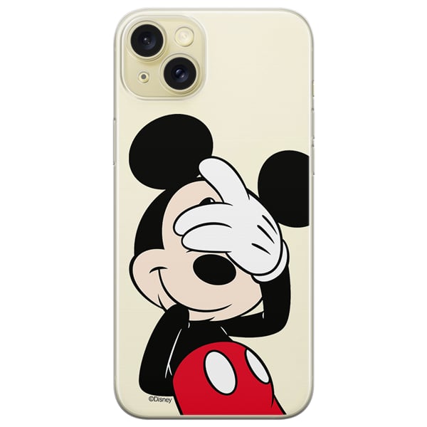 Case Apple Iphone 15 Plus Mickey 003 Disney Partial Print Transparent