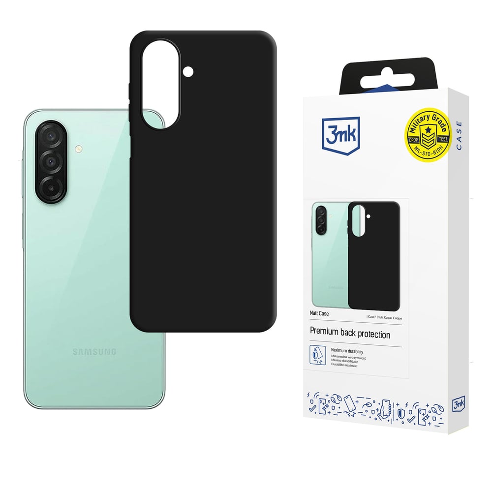 3MK Matt Back Cover Σιλικόνης Μαύρο (Galaxy A27)