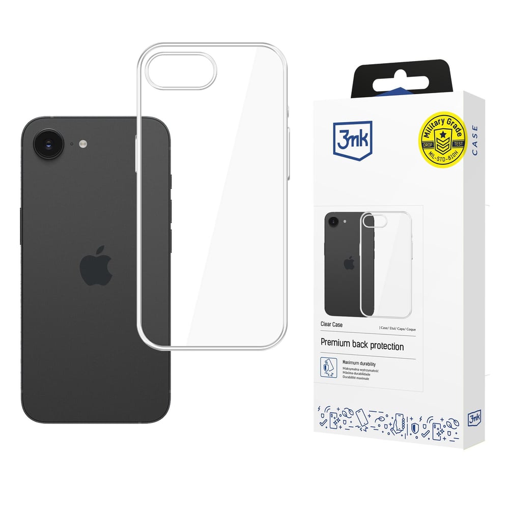 3MK Clear Back Cover Πλαστικό Διάφανο (iPhone 17e / 16e)