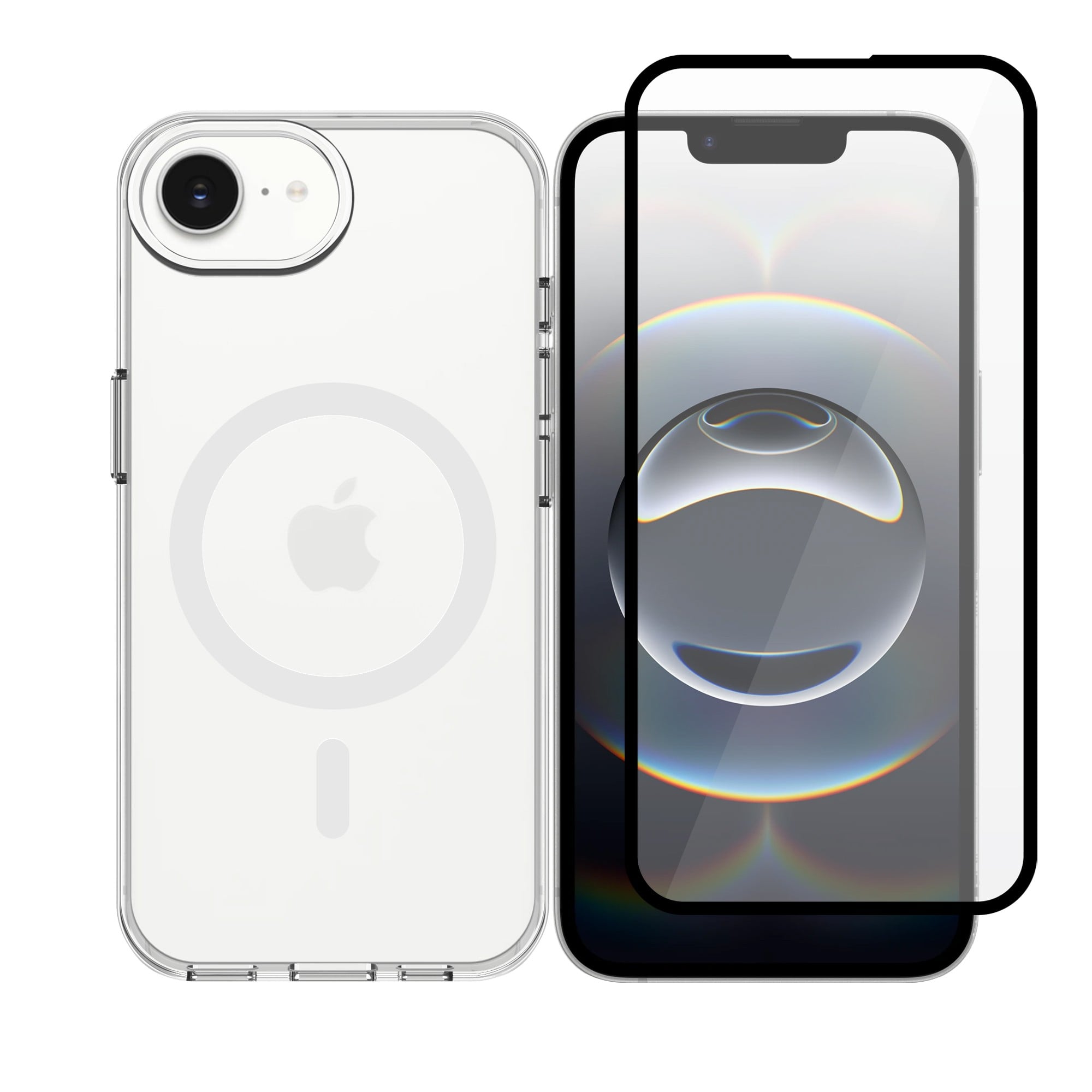 Vivid Set Acrylic Back Cover Tempered Glass Διάφανο (Apple Iphone 17e)