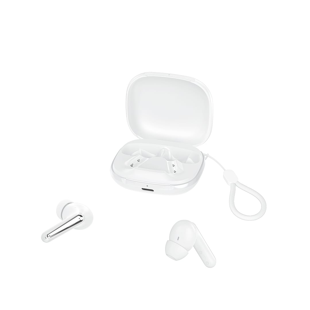 XO G53 In-ear Bluetooth Handsfree Ακουστικά με Θήκη Φόρτισης Λευκά
