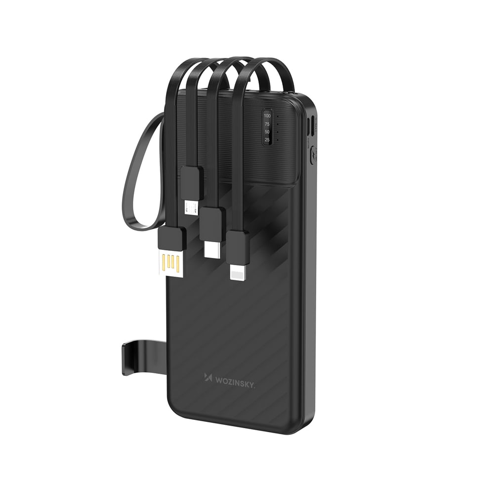 Wozinsky W11 Power Bank 10000mAh 10W Μαύρο