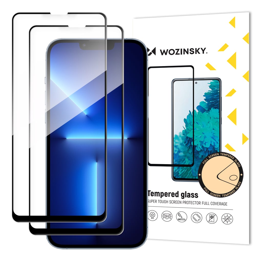 Wozinsky Super Tough Full Glue Full Face Tempered Glass 2τμχ (iPhone 14 Plus / 13 Pro Max)
