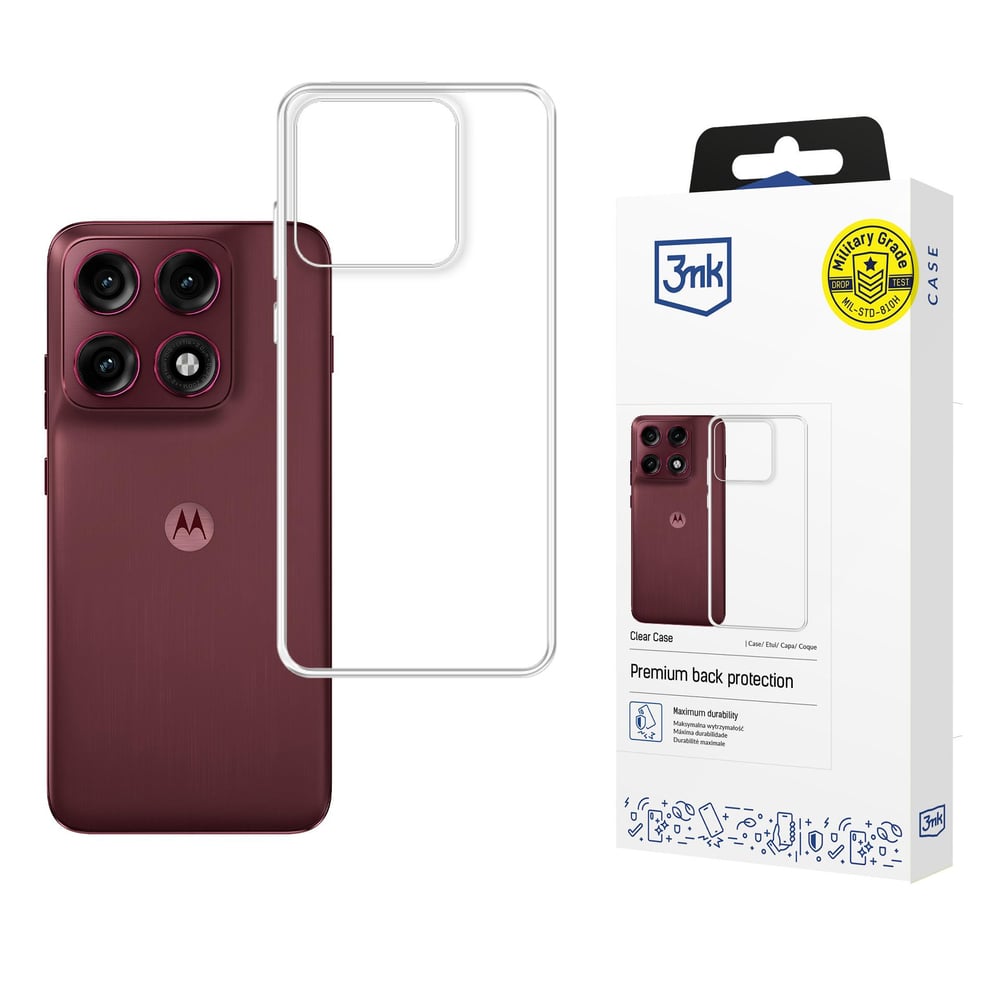 3MK Clear Back Cover Πλαστικό Διάφανο (Motorola Edge 70 Pro)