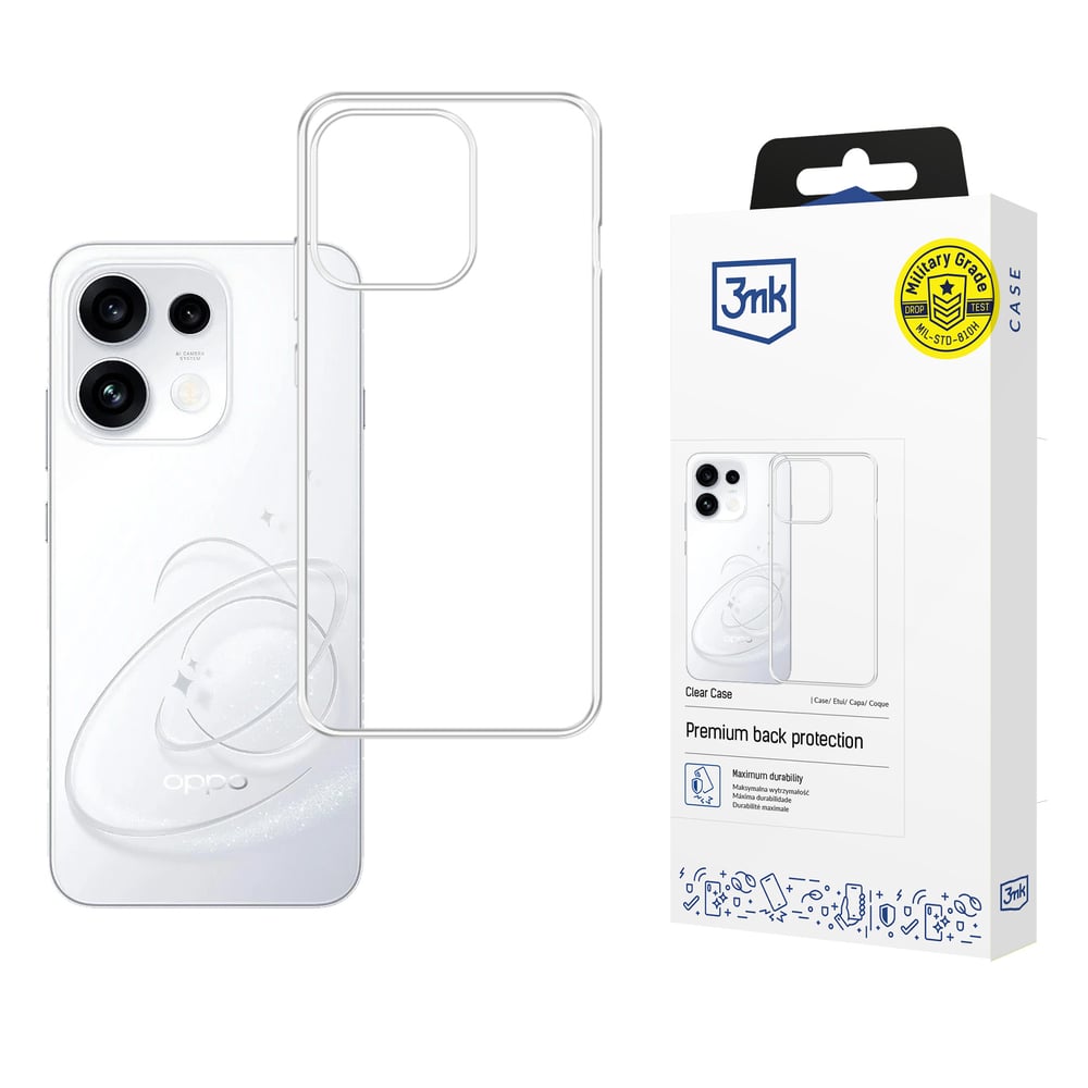 3MK Clear Back Cover Πλαστικό Διάφανο (Oppo Reno 16 F / Reno 16 Fs)