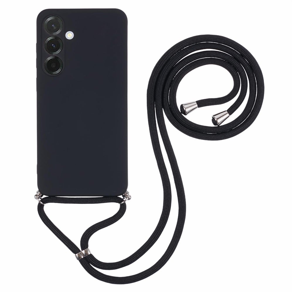 Hurtel Back Cover Σιλικόνης / Πλαστικό με Λουράκι Μαύρο (Galaxy A17Oppo A17)