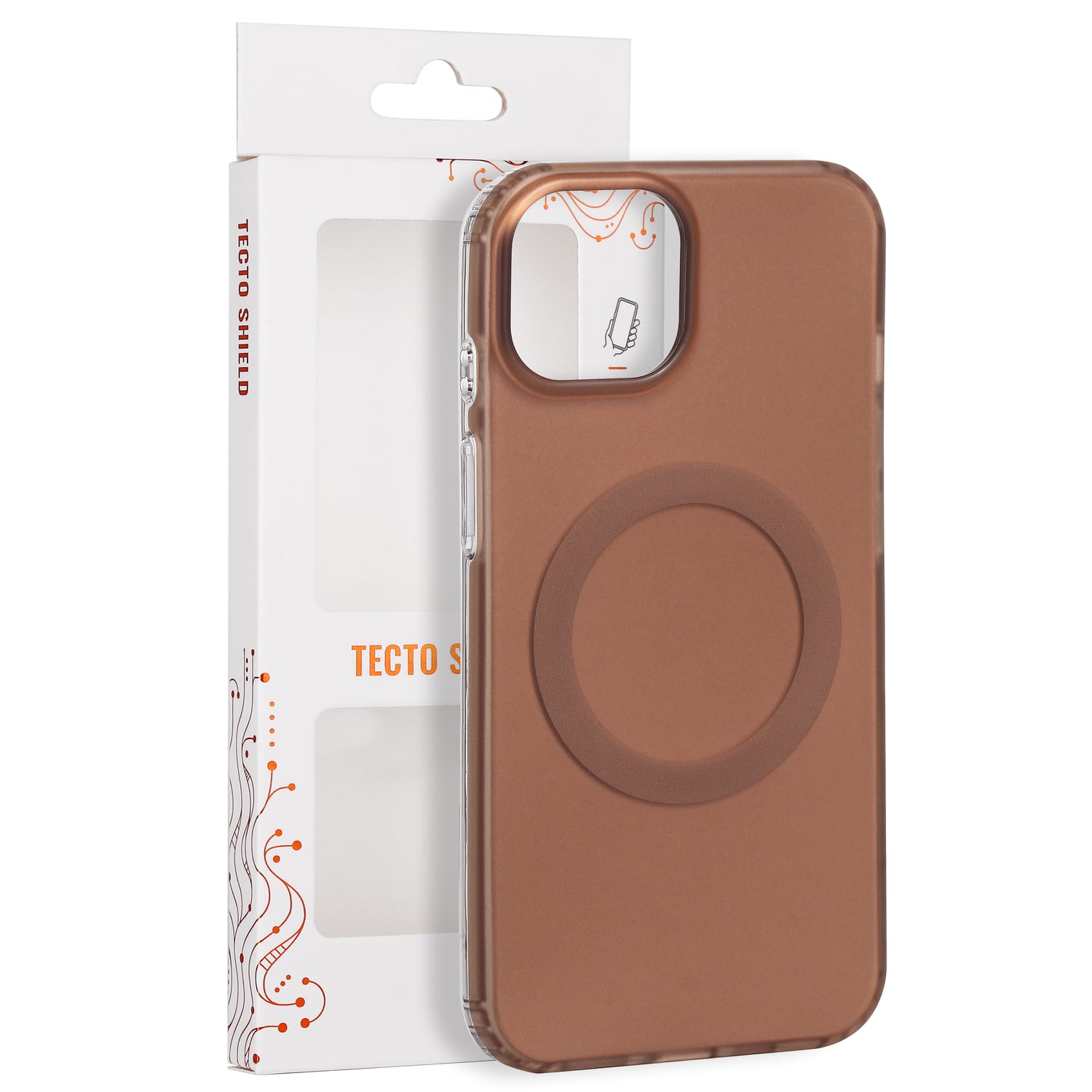 Tecto Shield Mistiq Mag Case Iphone 13 14 6 1" Brown