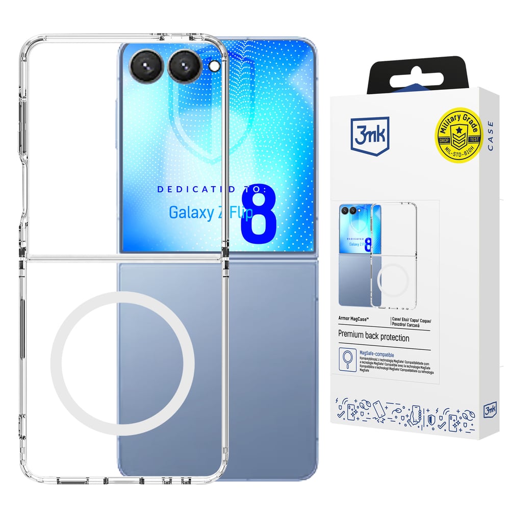 3MK Magcase Back Cover Πλαστικό / Σιλικόνης 1.5mm Διάφανο (Galaxy Z Flip8)