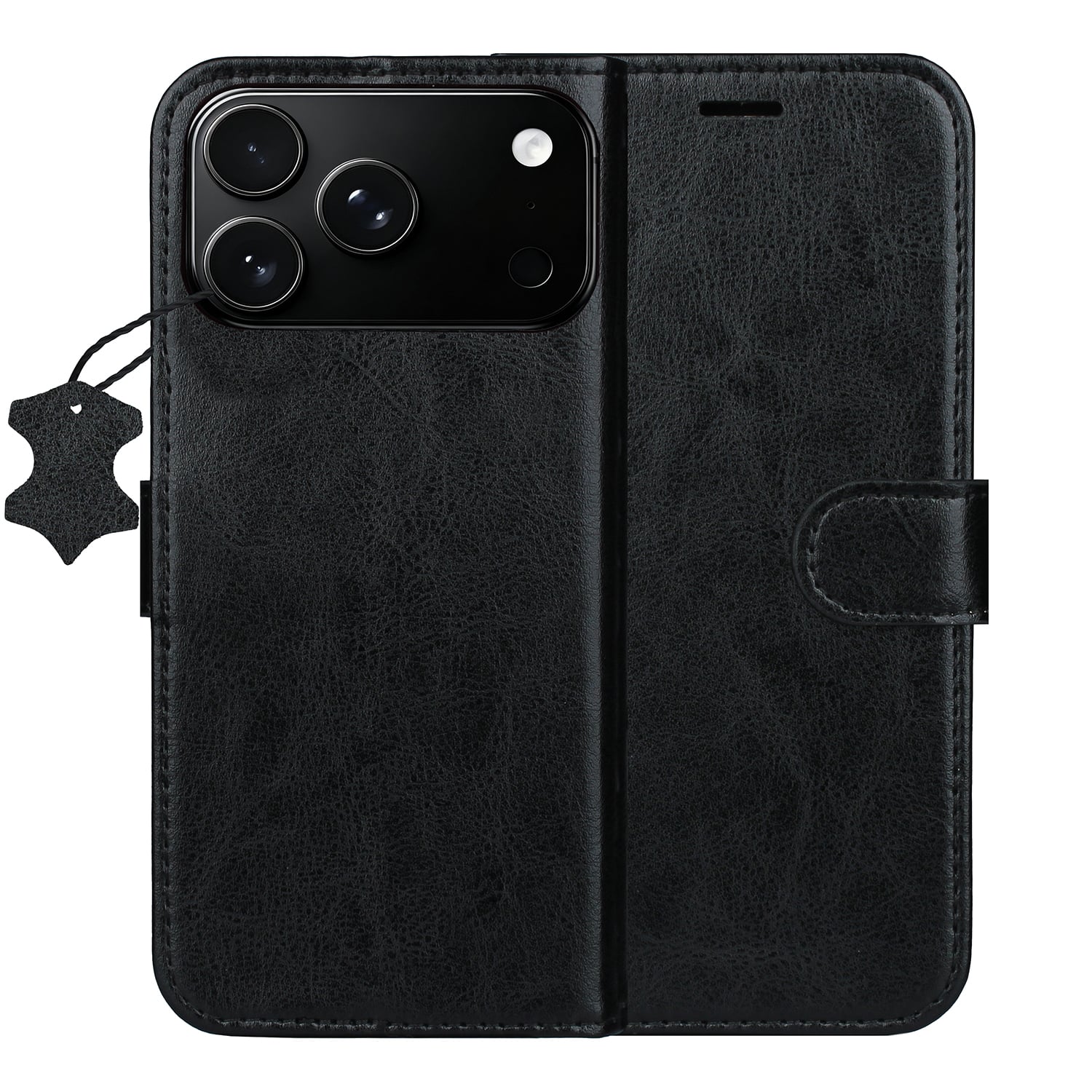 Smart Luxe Leather Case Iphone 17 Pro Max 6 9" 18 Pro Max 6 9" Black