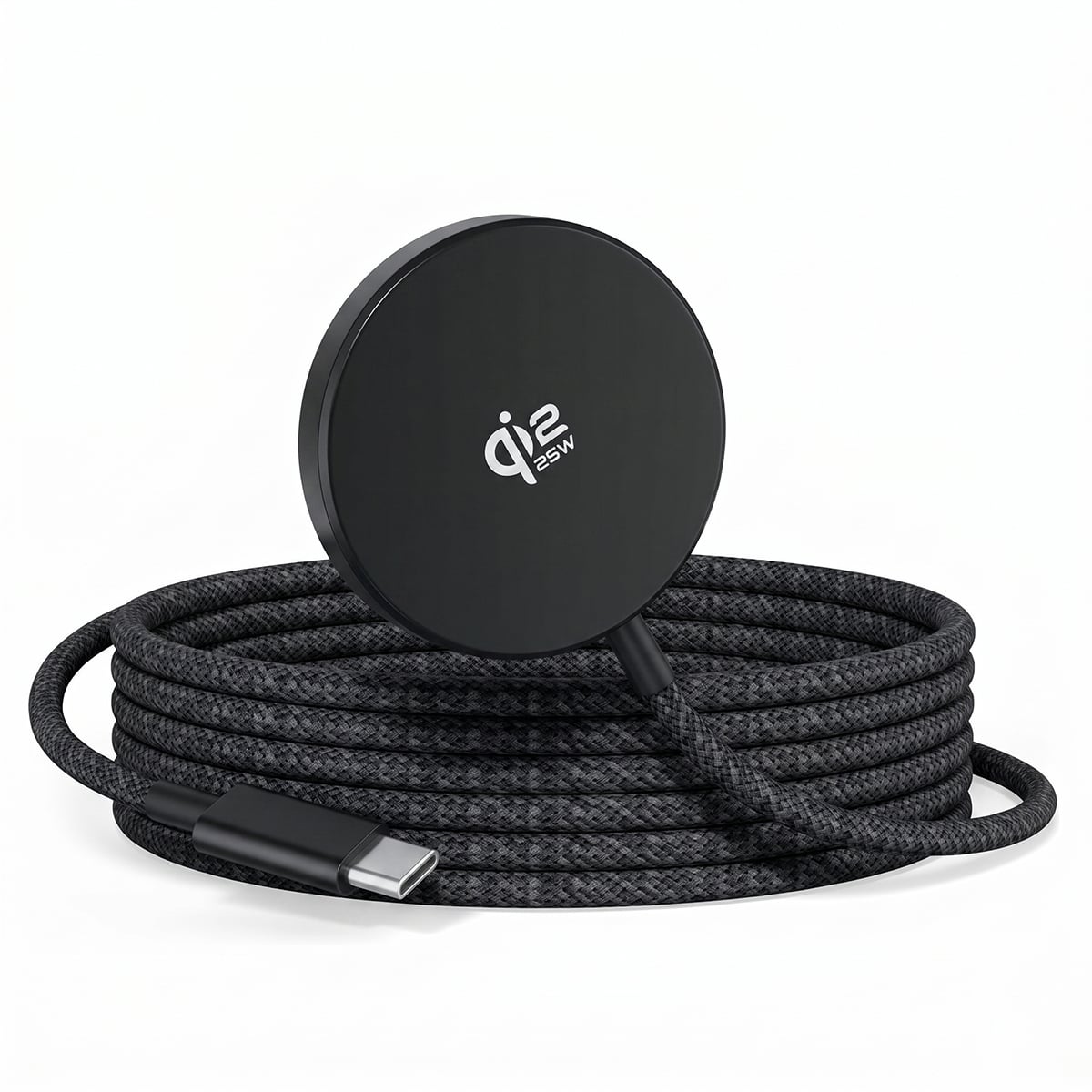 XO Ασύρματος Φορτιστής (Qi Pad) και Καλώδιο USB-C 25W Μαύρος (JH025)
