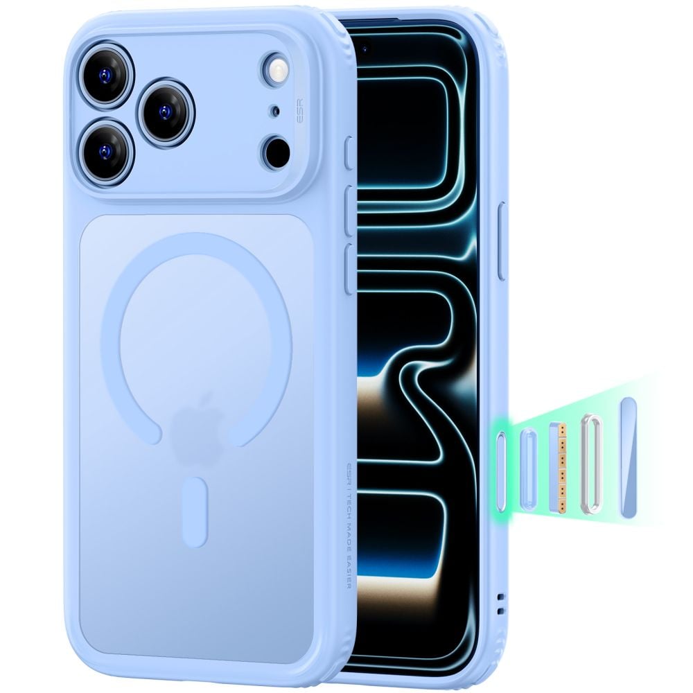 ESR Classic Hybrid Halolock Back Cover Σιλικόνης Γαλάζιο (iPhone 17 Pro Max)