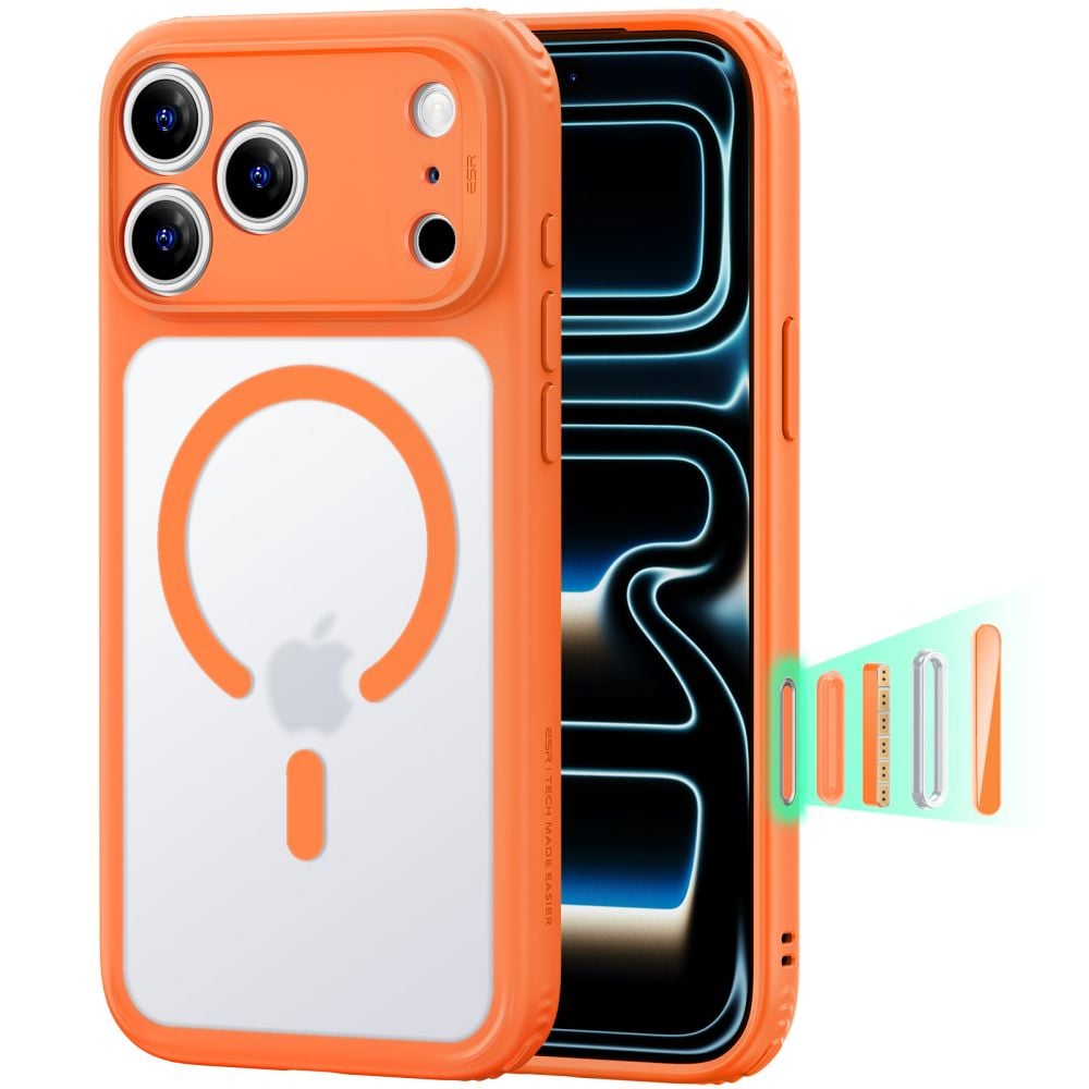 Esr Classic Hybrid Halolock Iphone 18 Pro Max Iphone 17 Pro Max Frosted Orange