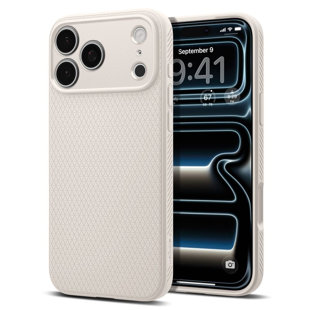 Spigen Liquid Air Back Cover Σιλικόνης Natural Titanium (iPhone 18 Pro / 17 Pro)