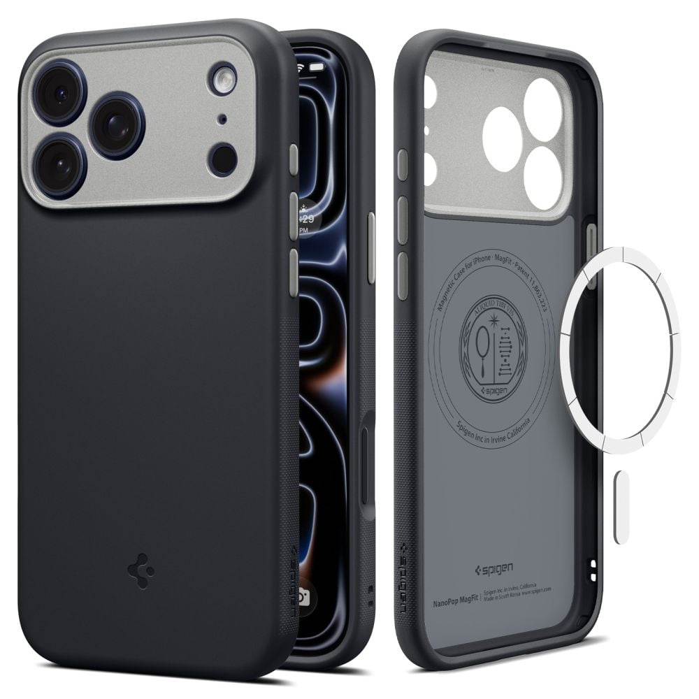 Spigen Nano Pop Magsafe Back Cover Σιλικόνης Black Sesame (iPhone 18 Pro Max / 17 Pro Max)