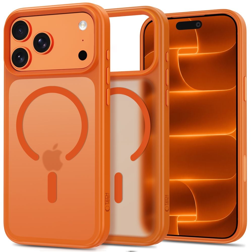 Tech-protect Magmat Magsafe Cc Iphone 17 Pro Max 18 Pro Max Matte Cosmic Orange 5906302341634