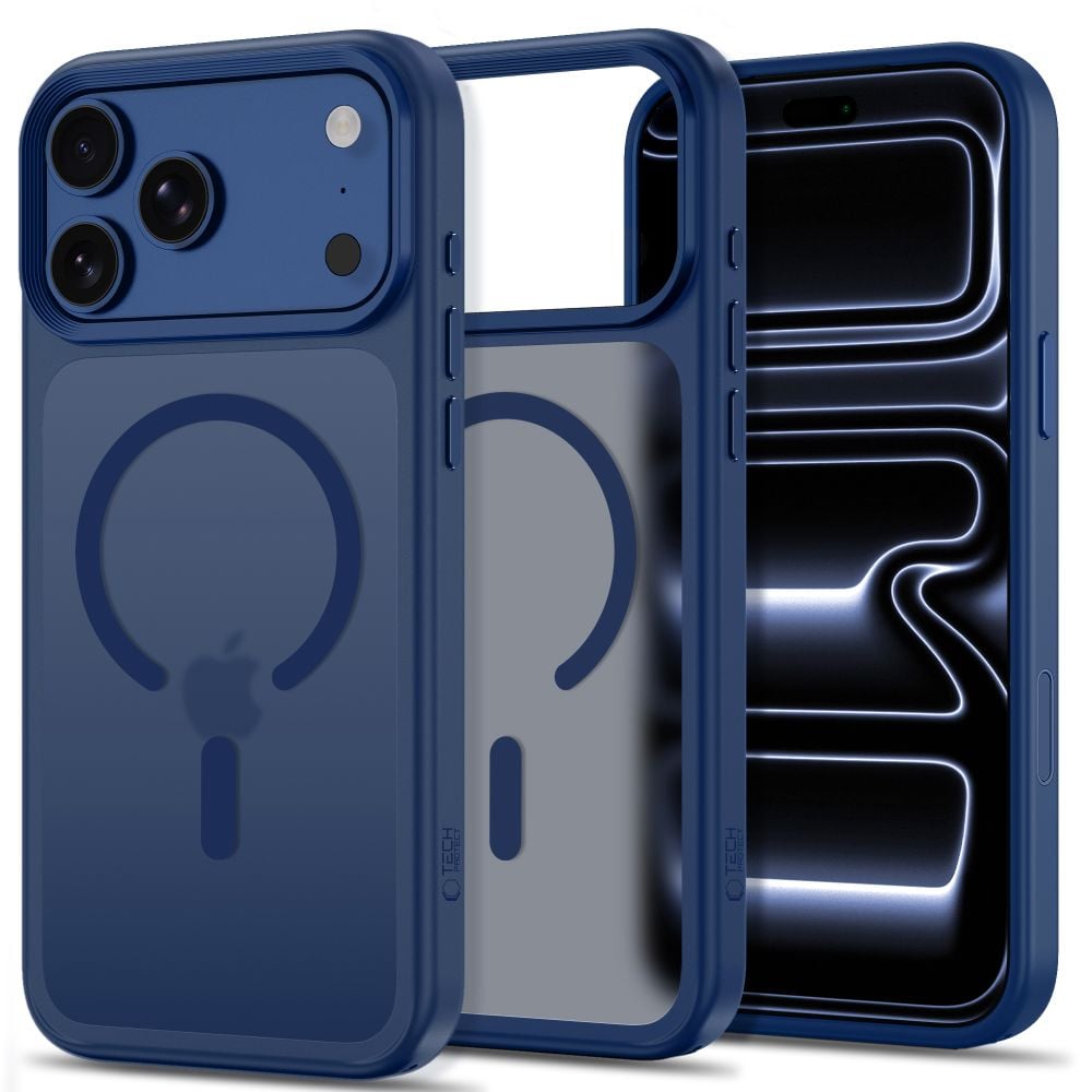 Tech-protect Magmat Magsafe Cc Iphone 17 Pro Max 18 Pro Max Matte Deep Blue 5906302341658