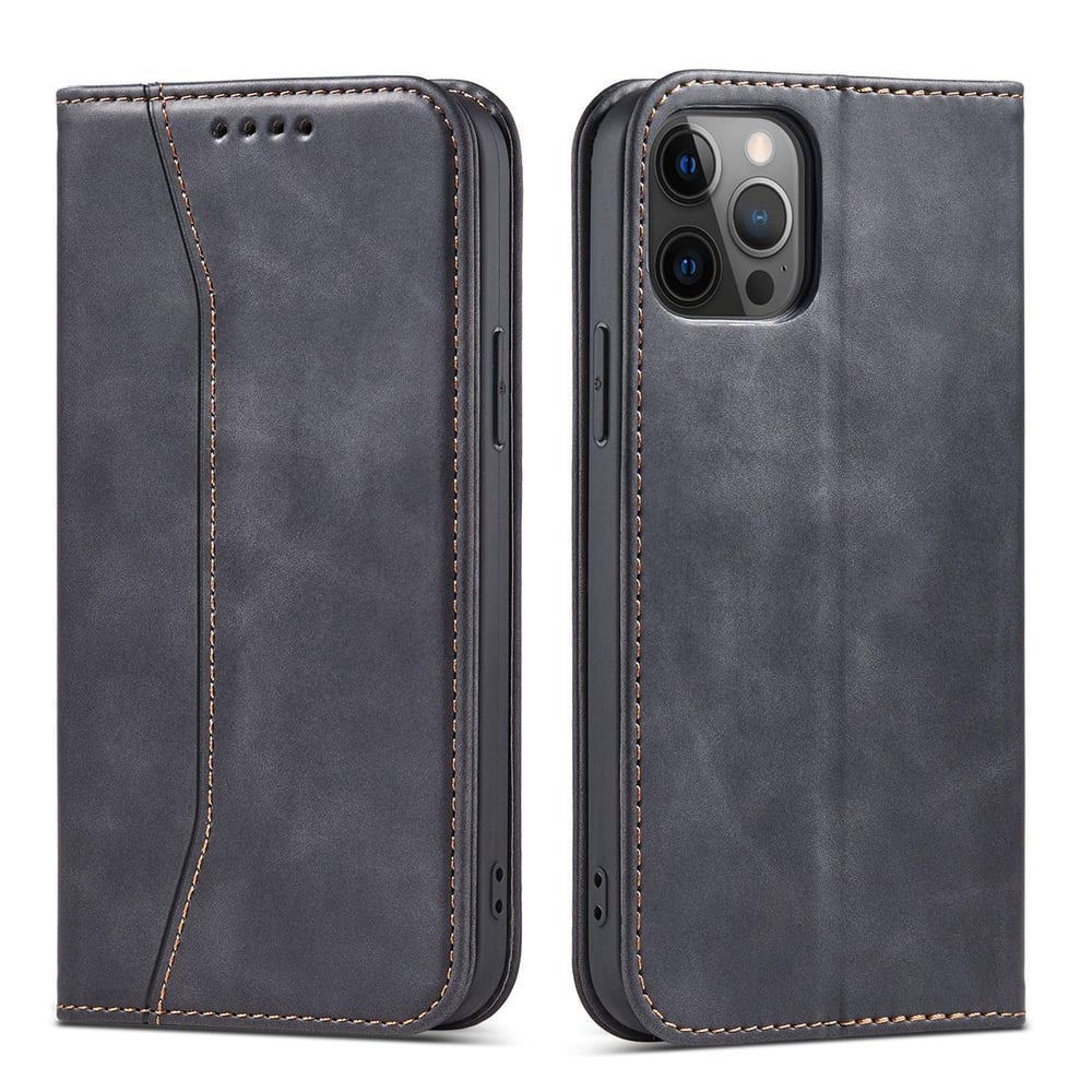 Hurtel Magnet Fancy Wallet Δερματίνης Μαύρο (iPhone 12 Pro Max)