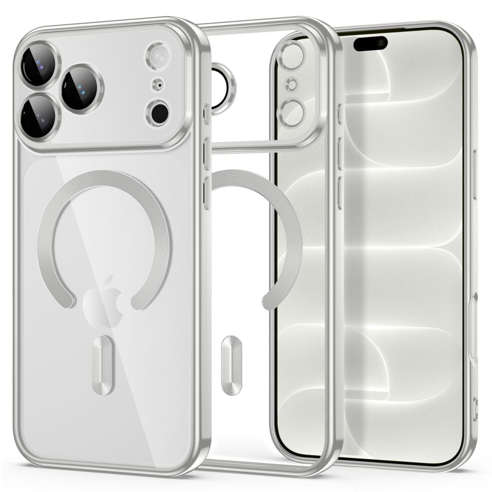 Tech-protect Magflex Magsafe Iphone 17 Pro 18 Pro Shiny Silver 5906302399604