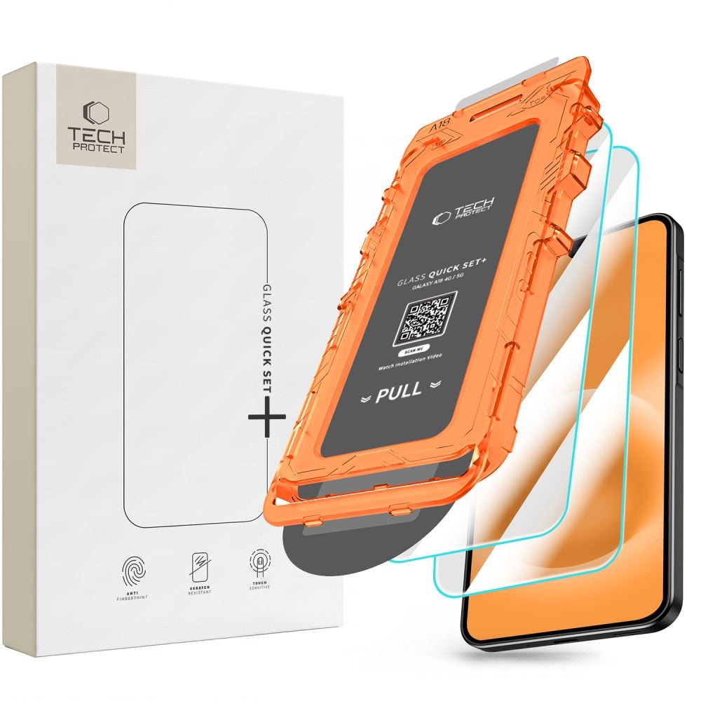 Szkło Hartowane Tech-protect Quick Set+ 2-pack Galaxy A18 4g 5g Clear 5906302343546