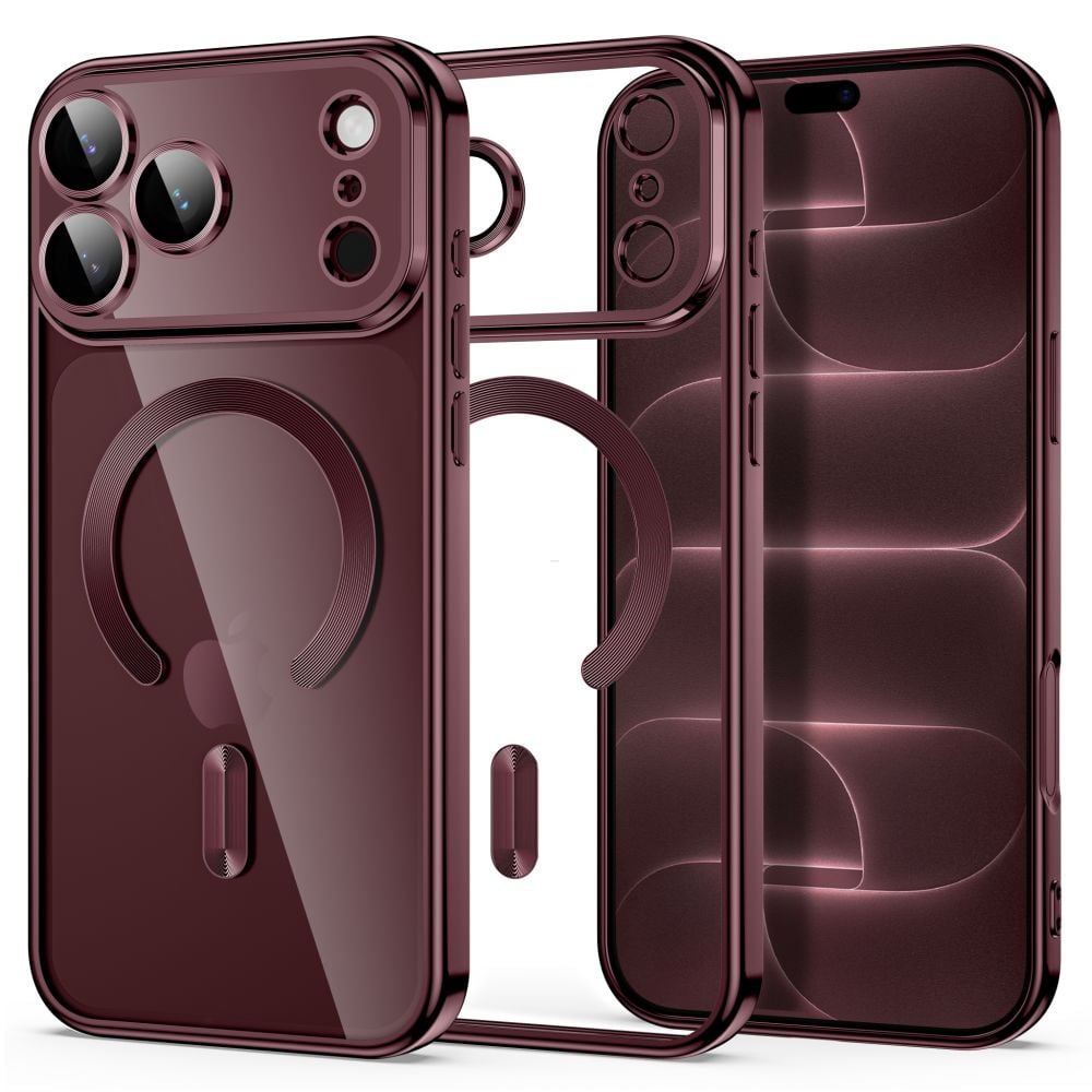 Tech-protect Magflex Magsafe Iphone 17 Pro 18 Pro Shiny Burgundy 5906302399567