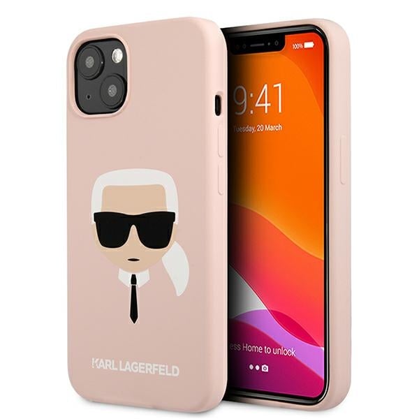 Karl Lagerfeld Karl`s Head Back Cover Πλαστικό / Σιλικόνης Light Pink (iPhone 13 mini)
