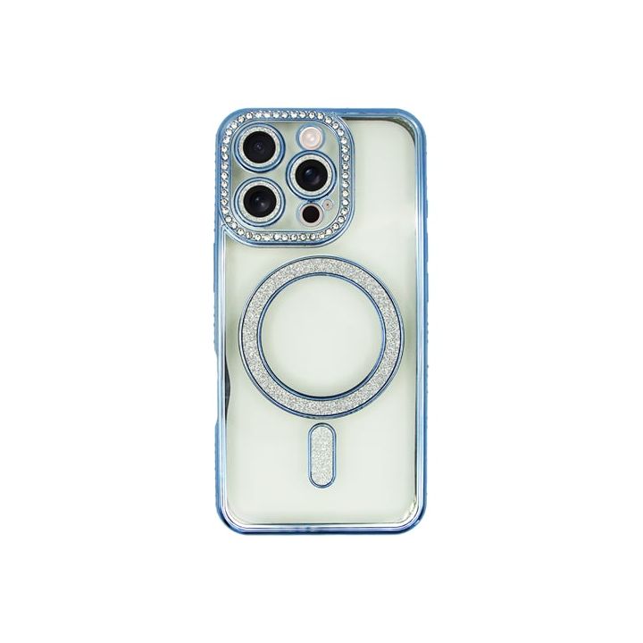 Vivid Magsafe Strass And Glitter Back Cover Σιλικόνης Διάφανο (iPhone 16 Pro)