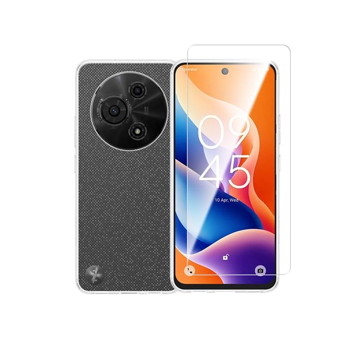 Vivid Set Gelly Book Σιλικόνης / Tempered Glass Διάφανο (TCL 605/60 SE 4G)