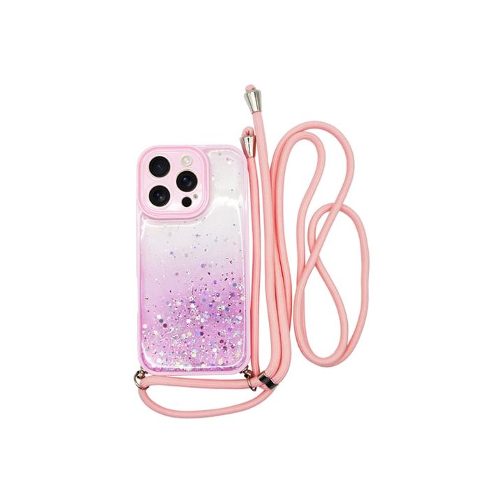 Vivid Back Cover Σιλικόνης με Λουράκι Ροζ (iPhone 16 Pro)