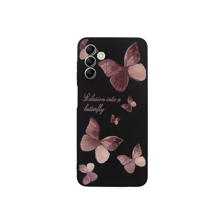 Vivid Silicone Case Samsung Galaxy A13 5g Butterfly Black Pink 5213015674233