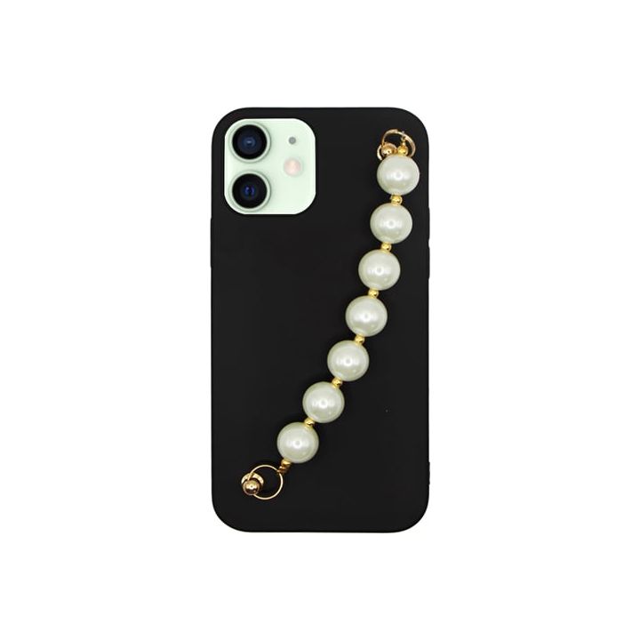 Vivid Pearl Chain Back Cover Σιλικόνης / Πλαστικό Μαύρο (iPhone 12 / 12 Pro)