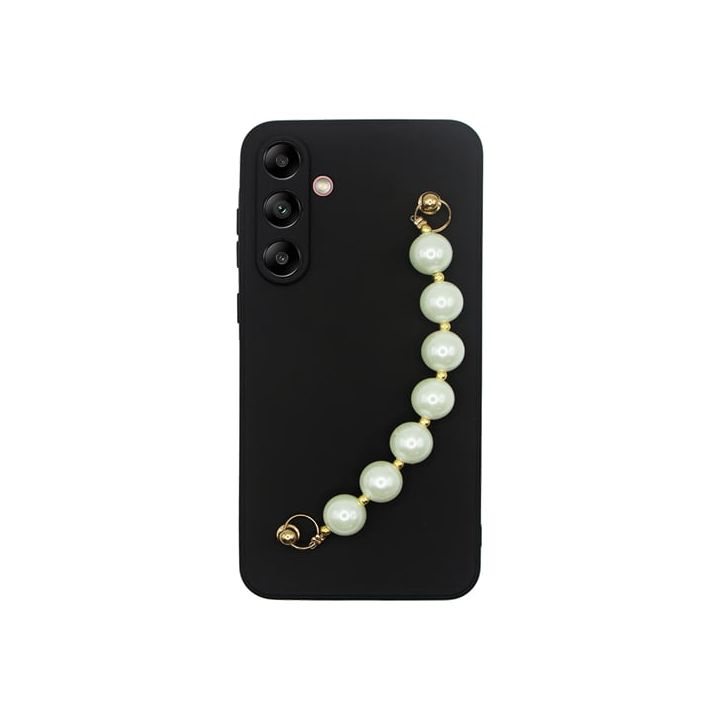 Vivid Pearl Chain Back Cover Σιλικόνης / Πλαστικό Μαύρο (Galaxy A04s)