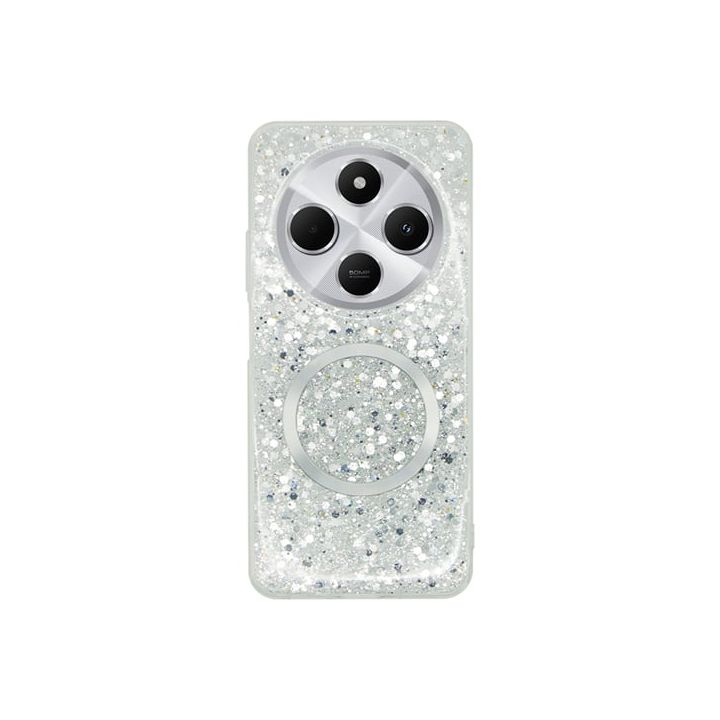 Vivid Magsafe Glitter Back Cover Σιλικόνης Ασημί (Redmi 14C / Poco C75)